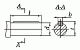 Присоединительные размеры цилиндрических валов 1Ц3У-250